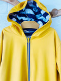 Yellow Terry Lined Rain Coat, 10 years
