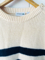 Lacoste Wool Striped Sweater, Women's XXL