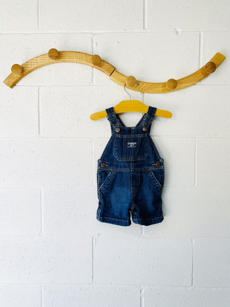 Dark Denim Shortalls, 9 months