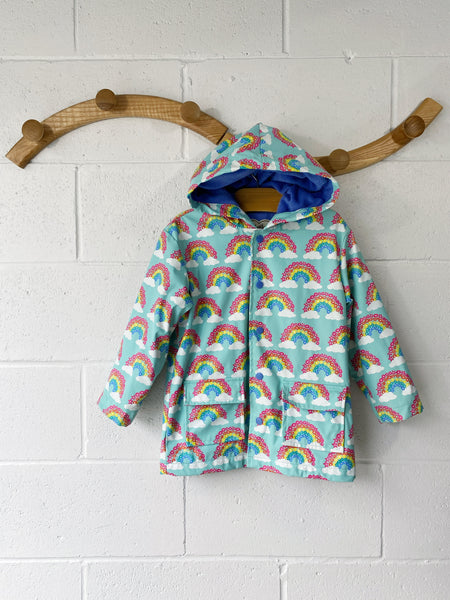 Rainbow Terry Lined Rain Coat, 5 years