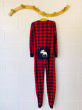 Plaid Moose Union Suit, 8 years