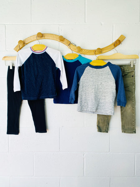 Raglan Shirts + Comfy Pants Bundle, 3 years