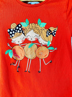 Fancy Peach Trio Tee, 4 years