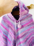 Purple Hues Poncho, 5-6 years
