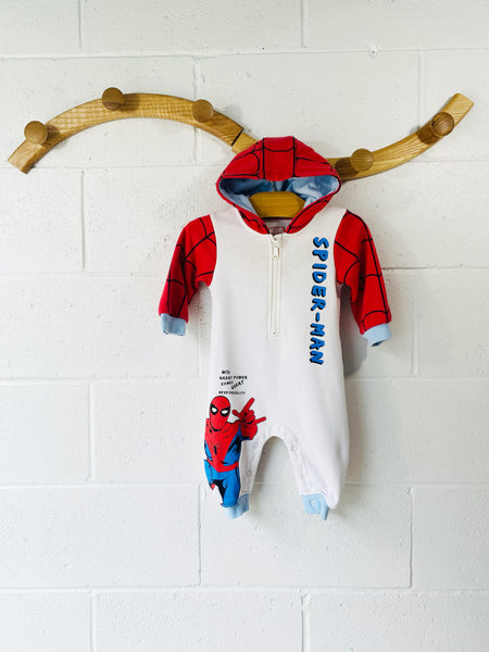 Spider-Man Hooded Romper 6-9 months