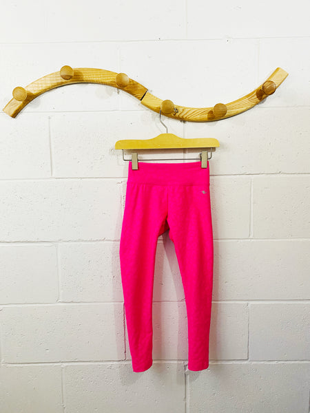 Hot Pink Jacquard Leggings, 6 years (SM)