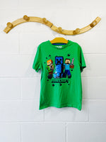 Green Flip Sequin Minecraft Tee, 10-11 years