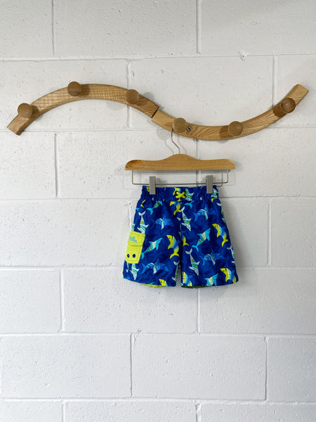 Happy Sharks Swim Trunks, 2 years