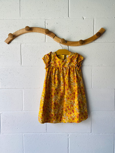 Yellow Floral Dress, 4 years