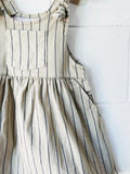 Taupe + Charcoal Stripe Dress, 4 years