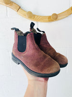 Blundstone Burgundy Suede Boots, size 10