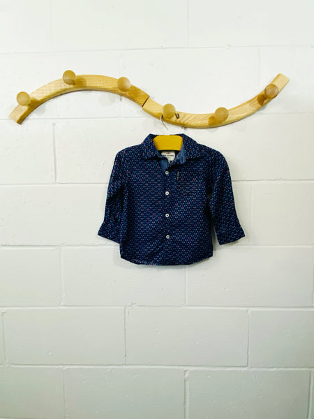 All the Owls Long Sleeve Button Up, 18 months
