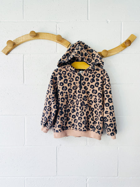 Leopard Fleece Pullover, 5-6 years