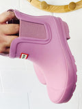 Mauve Short Rain Boots, size 13