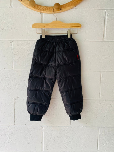 onekid Black Puff Snow Pants, 2 years