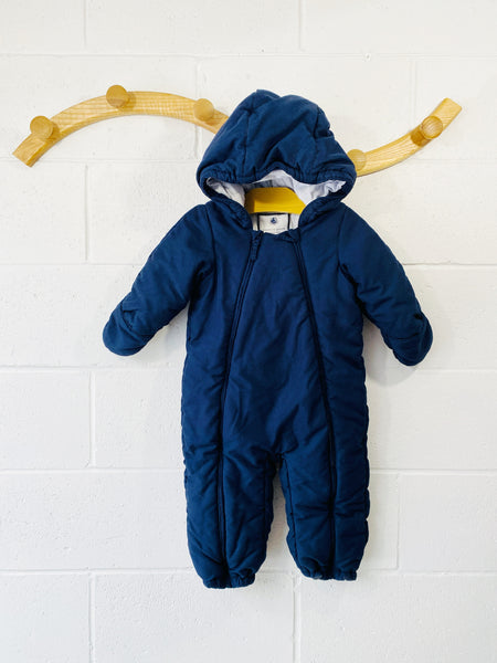 Petit Bateau Navy Bunting Suit, 24 months