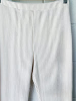 Lisa Says Gah Cream Ribbed Flares, Women’s MED