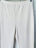 Lisa Says Gah Cream Ribbed Flares, Women’s MED
