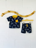 Charcoal Lines Summer Set, 6 months