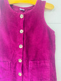 Plum Corduroy Dress, 4 years
