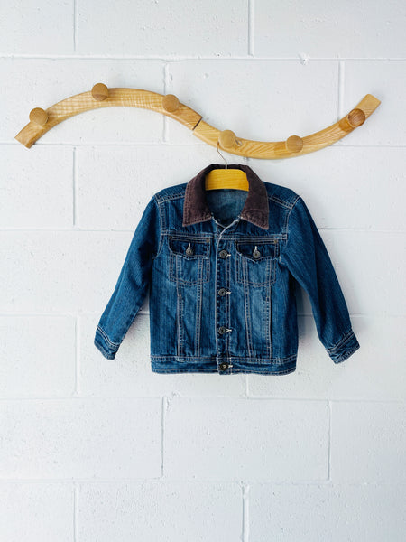 Corduroy Collar Jean Jacket, 4-5 years (XS)