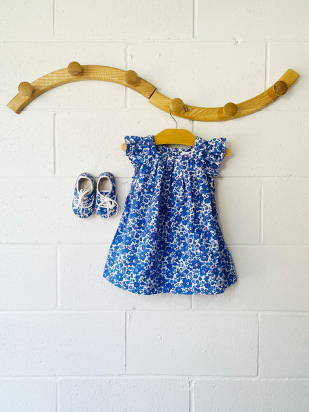 Jacadi Floral Dress + Shoes, 18 months/size 5