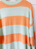 Coral + Aqua Striped Knit Dress, fits up to Women's size 14