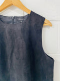 Black Faux Suede Top, Women’s LG