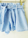 Seersucker Paperbag Shorts, 1.5-2 years