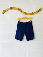 Mayoral Linen Blend Navy Bermuda Shorts, 9 years