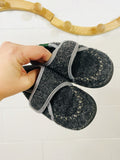 CozyLodge Charcoal + Grey Slippers, size 9