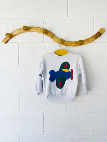 Vintage Airplane Crew Neck, 1-2 years
