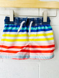Bright Stripes Swim Trunks, 6 months
