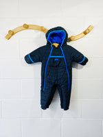 Helly Hansen Black + Blue Bunting Suit, 3 months (62)