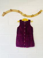 Plum Corduroy Dress, 4 years