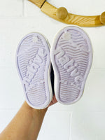 Purple Sparkle Jefferson Slip Ons, size 5 (C5)