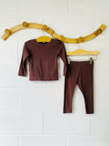 Brown Ribbed Outfit, 12-18 months