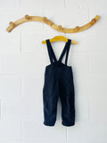 Charcoal Boiled Wool Dungarees, 12-24 months (86/92)