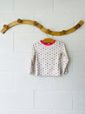 Rainbow Polka Dot Rash Guard, 3 years
