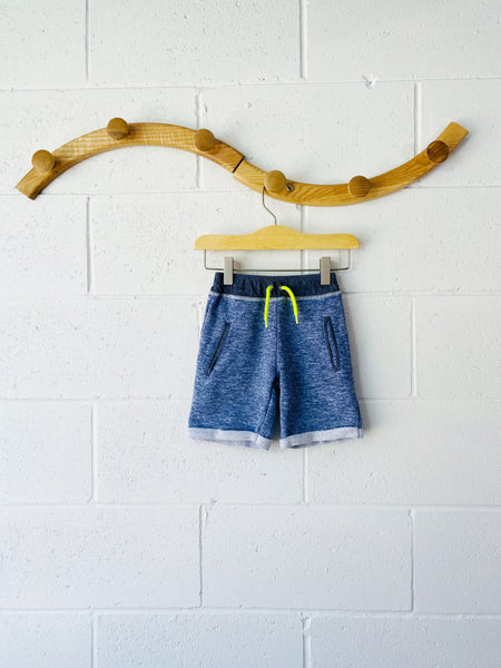 Heather Blue Soft Shorts, 18 months