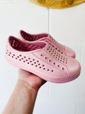 Pink Pearlescent Slip-On Shoes, size 12