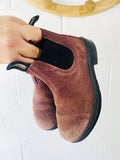 Blundstone Burgundy Suede Boots, size 10