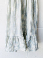 Blue + White Gingham Dress, 3-4 years