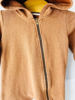 mini mioche Terracotta Biker Romper, 12-18 months