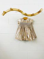 Bonpoint Metallic Smocked Dress, 18 months