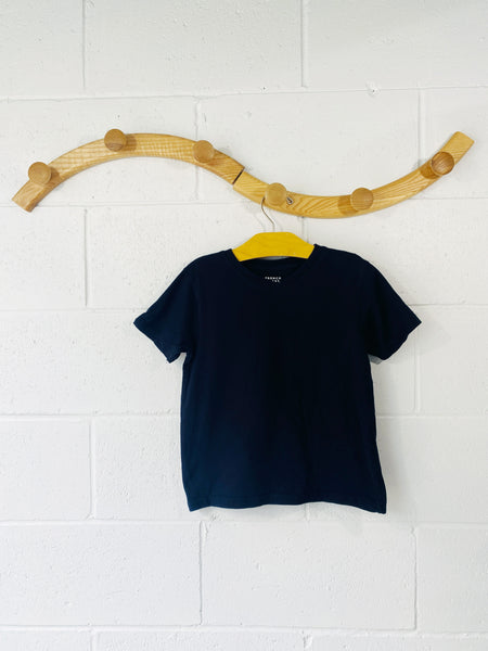 Black V Neck Tee, 6-7 years