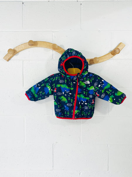 The North Face Navy + Forest Friends Reversible Jacket, 3-6 months