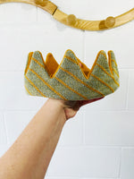 Metallic Knitted Crown, OS