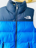 The North Face Black + Blue Down Vest, 7-8 years (SM)