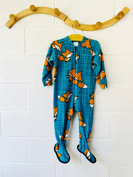 Friendly Fox Fleece Sleeper, 2-3 years